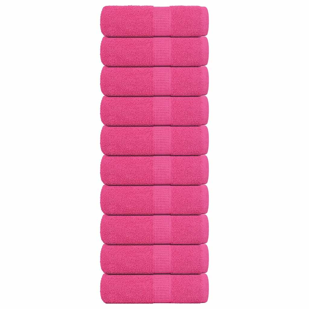 Vidaxl gastendoekjes frogn 10 st 30x50 cm 360 g m² roze