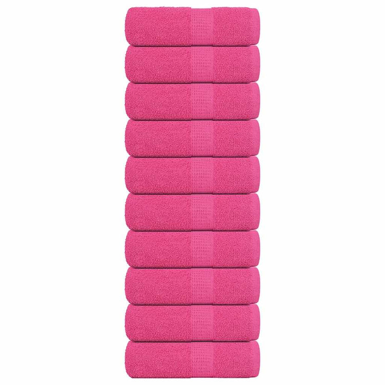 Vidaxl gastendoekjes frogn 10 st 30x50 cm 360 g m² roze