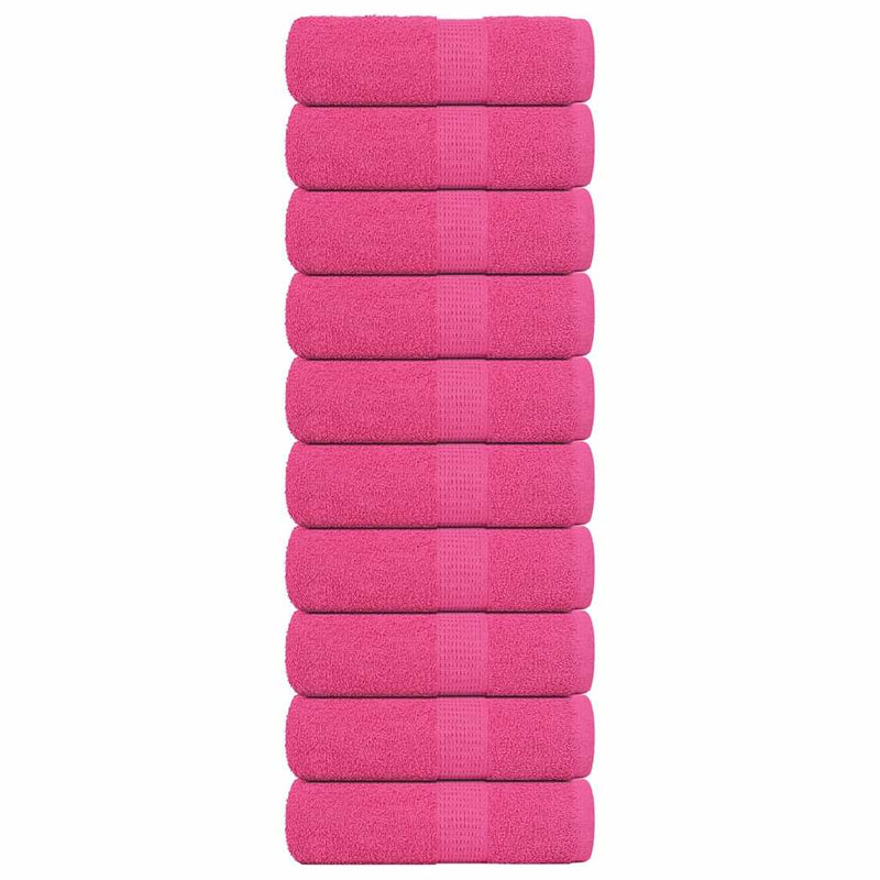 Vidaxl gastendoekjes frogn 10 st 30x50 cm 360 g m² roze