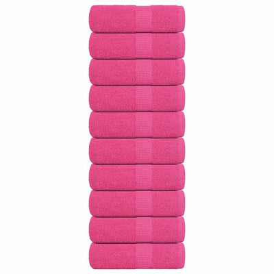 Vidaxl gastendoekjes frogn 10 st 30x50 cm 360 g m² roze