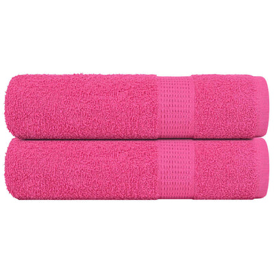 Vidaxl handdoeken frogn 2 st 50x100 cm 360 g m² roze