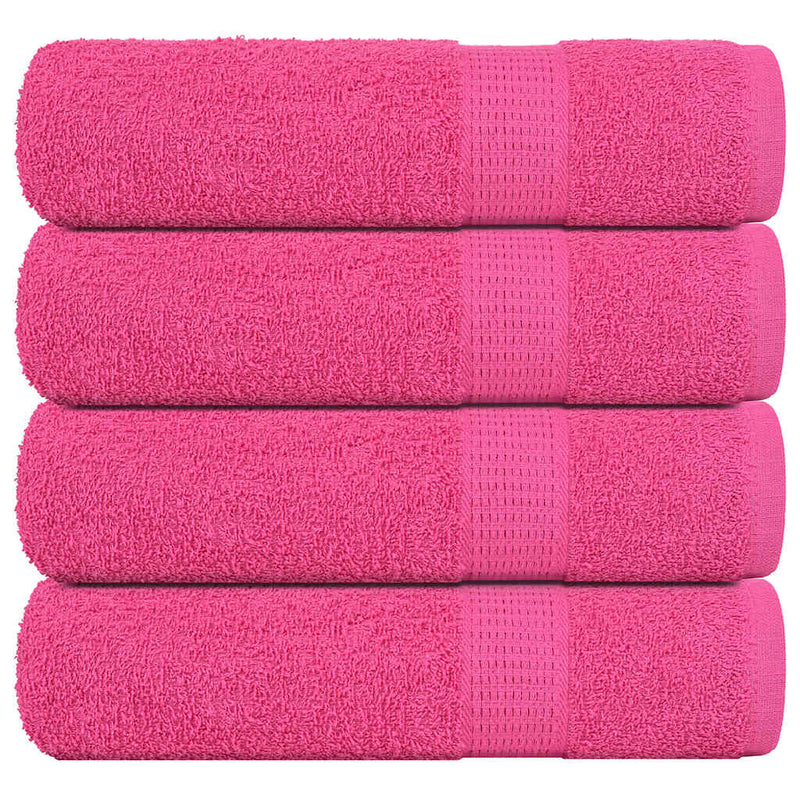Vidaxl handdoeken frogn 4 st 50x100 cm 360 g m² roze