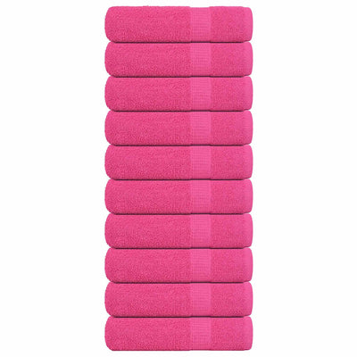 Vidaxl handdoeken frogn 10 st 50x100 cm 360 g m² roze