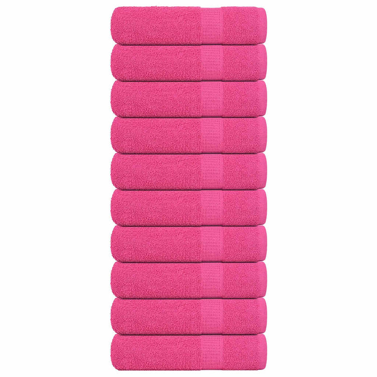 Vidaxl handdoeken frogn 10 st 50x100 cm 360 g m² roze