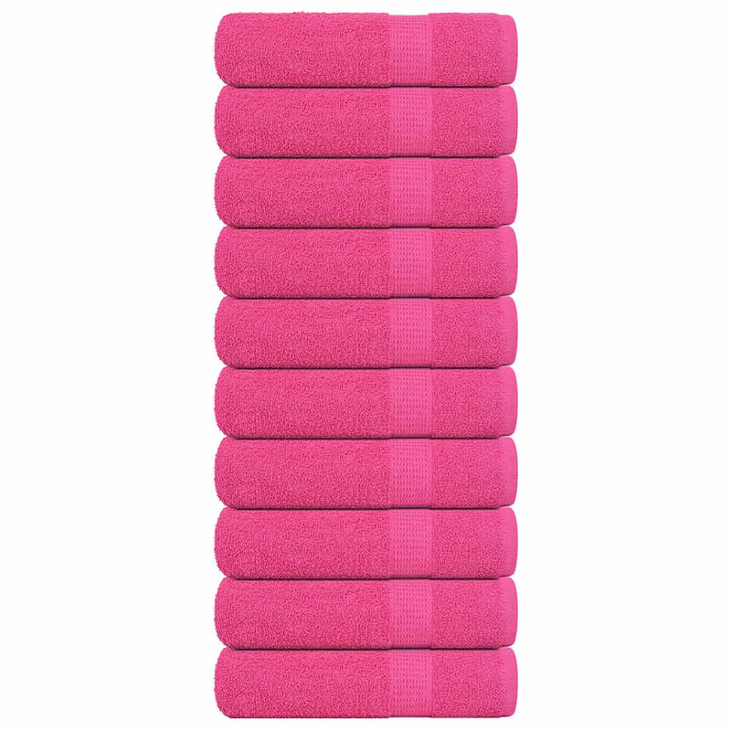 Vidaxl handdoeken frogn 10 st 50x100 cm 360 g m² roze