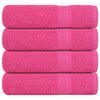 Vidaxl douchehanddoeken frogn 4 st 70x140 cm 360 g m² roze