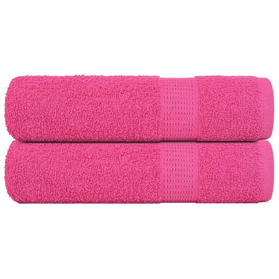 Vidaxl badhanddoeken frogn 2 st 100x150 cm 360 g m² roze