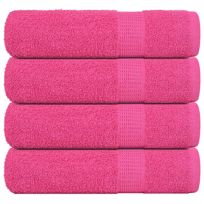 Vidaxl badhanddoeken 4 st 100x150 cm 360 g m² 100% katoen roze