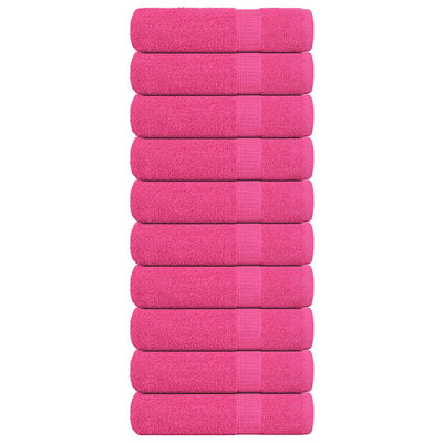Vidaxl badhanddoeken frogn 10 st 100x150 cm 360 g m² roze