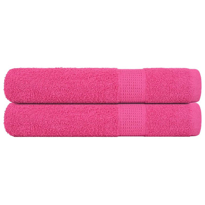 Vidaxl saunahanddoeken frogn 2 st 80x200 cm 360 g m² roze