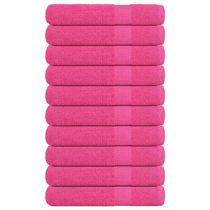 Vidaxl saunahanddoeken frogn 10 st 80x200 cm 360 g m² roze