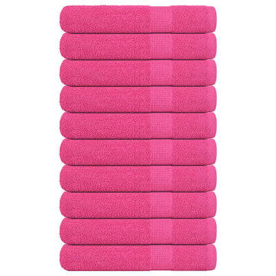 Vidaxl saunahanddoeken frogn 10 st 80x200 cm 360 g m² roze