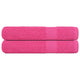 Vidaxl handdoeken frogn 2 st 100x200 cm 360 g m² roze