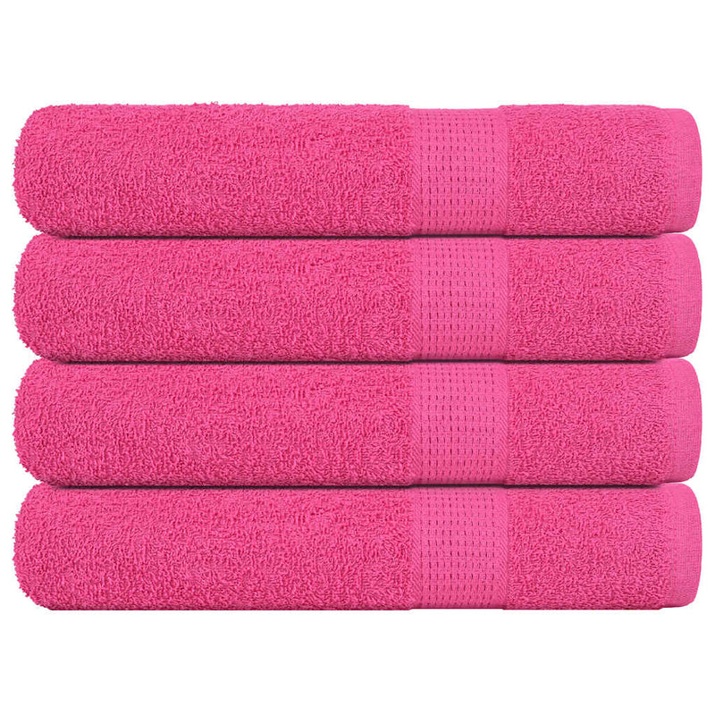 Vidaxl handdoeken frogn 4 st 100x200 cm 360 g m² roze