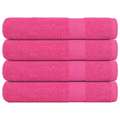 Vidaxl handdoeken frogn 4 st 100x200 cm 360 g m² roze