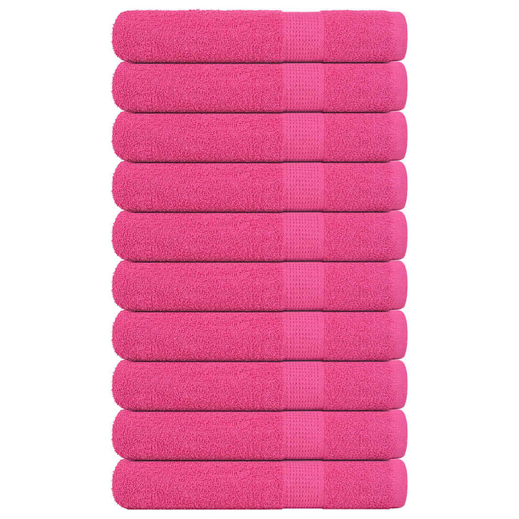 Vidaxl handdoeken frogn 10 st 100x200 cm 360 g m² roze