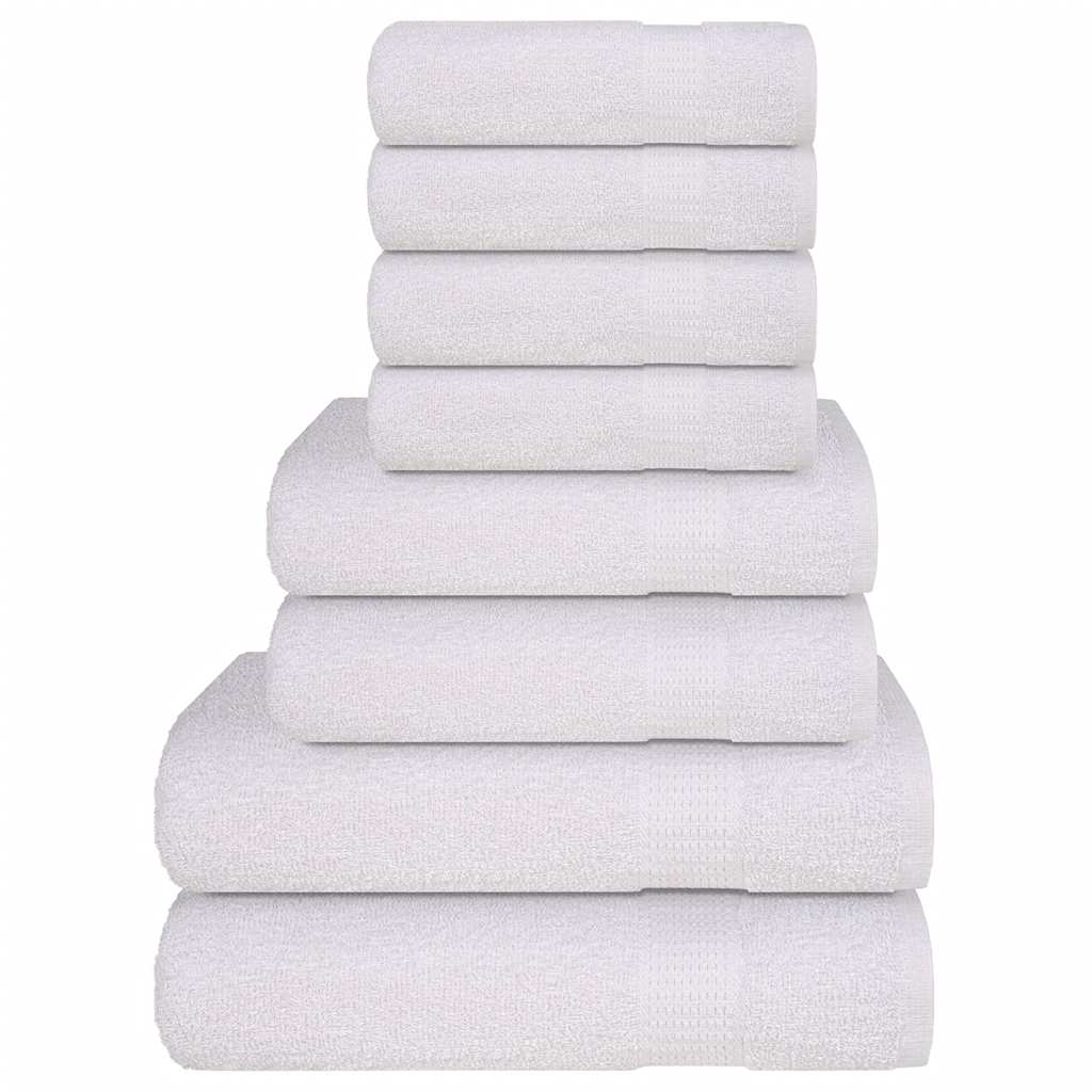 Vidaxl 8-delige handdoekenset frogn 360 g m² wit