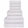 Vidaxl 8-delige handdoekenset frogn 360 g m² wit