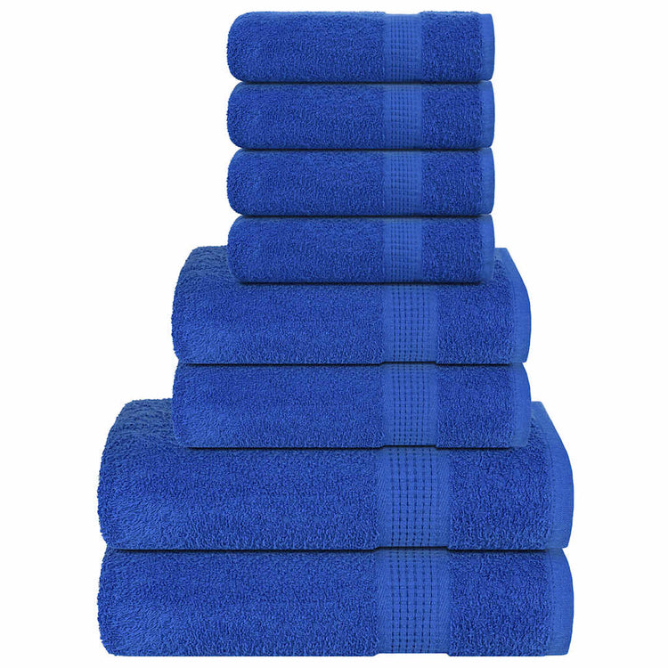 Vidaxl 8-delige handdoekenset frogn 360 g m² blauw