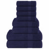 Vidaxl 8-delige handdoekenset frogn 360 g m² marineblauw