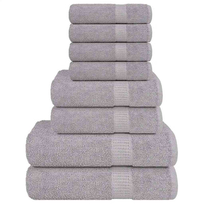 Vidaxl 8-delige handdoekenset frogn 360 g m² grijs