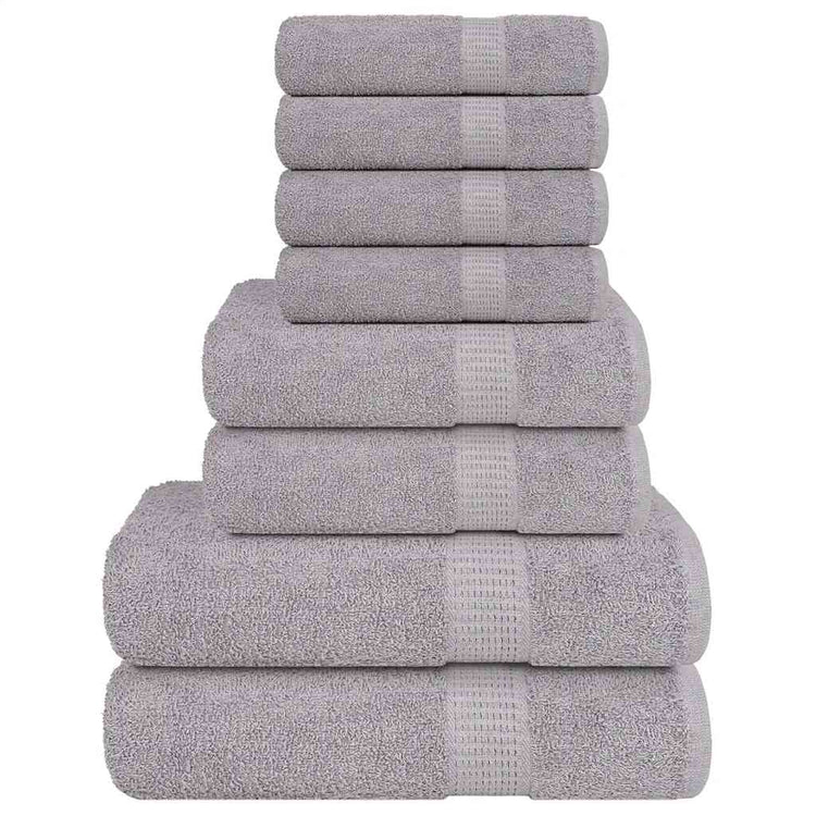 Vidaxl 8-delige handdoekenset frogn 360 g m² grijs
