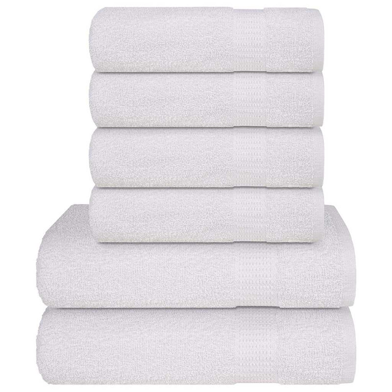 Vidaxl 6-delige handdoekenset frogn 360 g m² wit