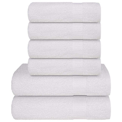 Vidaxl 6-delige handdoekenset frogn 360 g m² wit