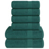 Vidaxl 6-delige handdoekenset frogn 360 g m² groen