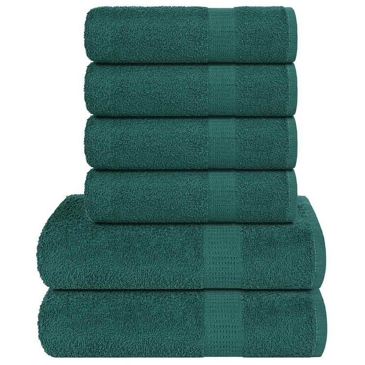 Vidaxl 6-delige handdoekenset frogn 360 g m² groen