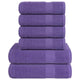 Vidaxl 6-delige handdoekenset frogn 360 g m² paars