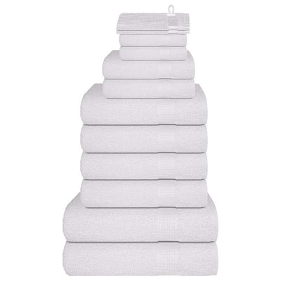 Vidaxl 12-delige handdoekenset frogn 360 g m² wit