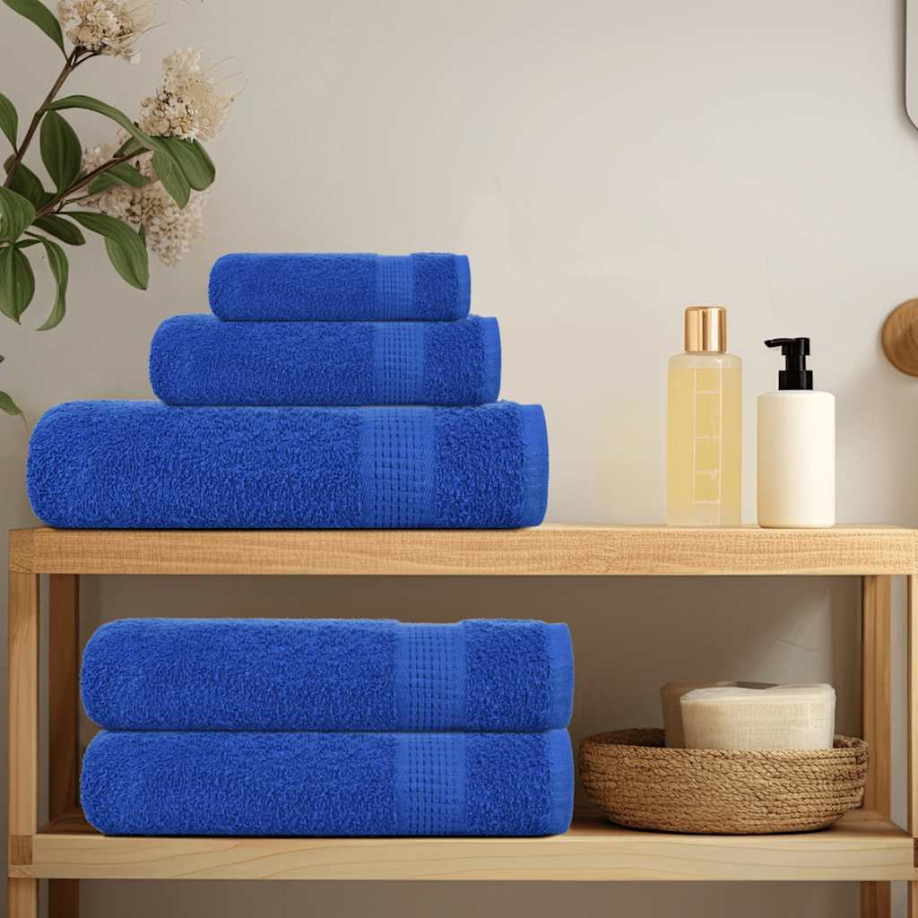 Vidaxl 12-delige handdoekenset frogn 360 g m² blauw