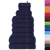 Vidaxl 12-delige handdoekenset frogn 360 g m² marineblauw