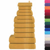 Vidaxl 12-delige handdoekenset frogn 360 g m² goud