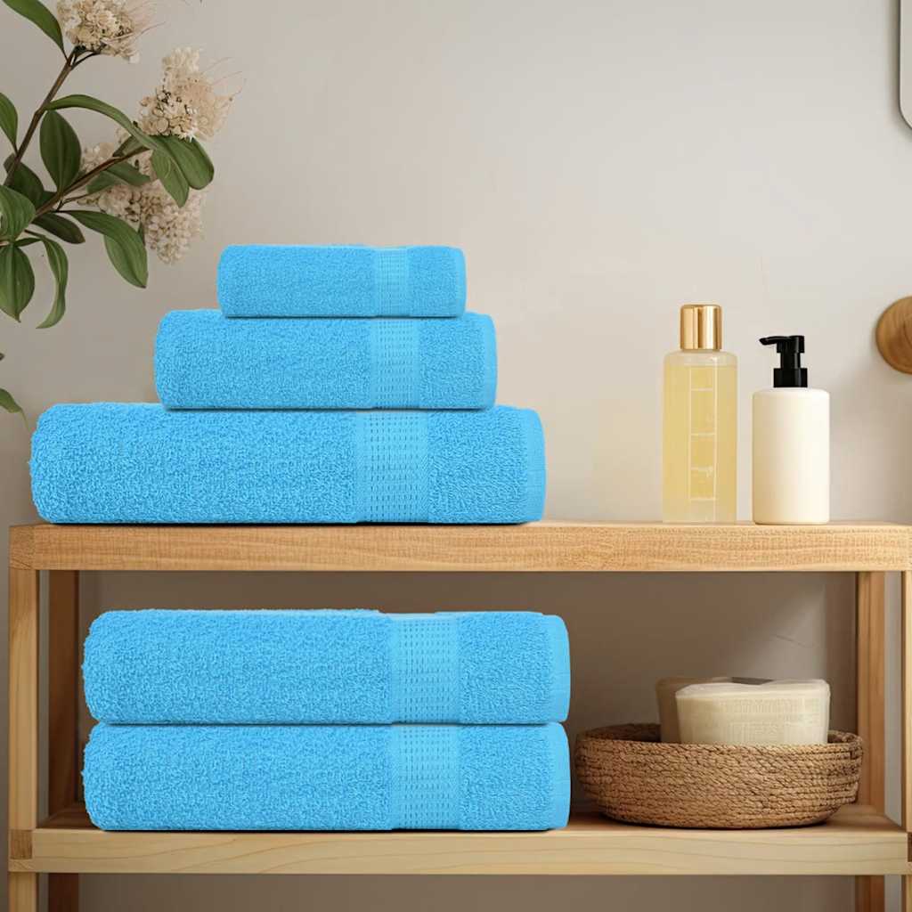 Vidaxl 12-delige handdoekenset frogn 360 g m² turquoise
