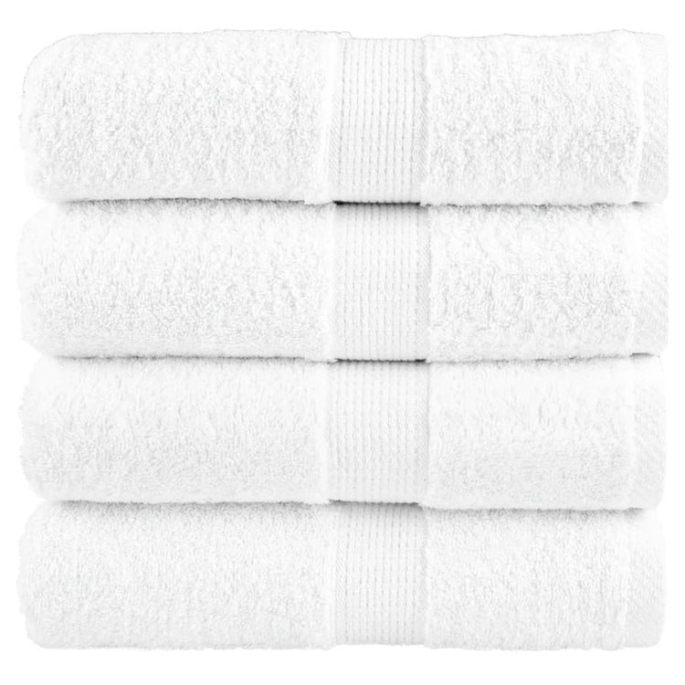 Vidaxl premium washandjes solund 4 stuks 30x30 cm 600 g m² wit