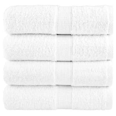 Vidaxl premium washandjes solund 4 stuks 30x30 cm 600 g m² wit
