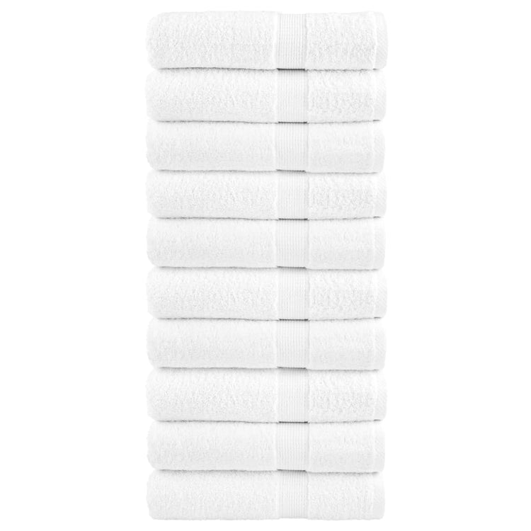Vidaxl handdoeken solund 10 st 600 g m² 50x100 cm wiit