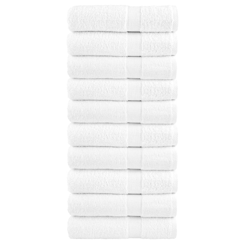 Vidaxl handdoeken solund 10 st 600 g m² 50x100 cm wiit
