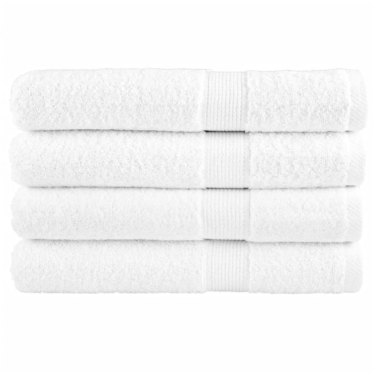 Vidaxl saunadoeken solund 4 st 600 g m² 80x200 cm wit