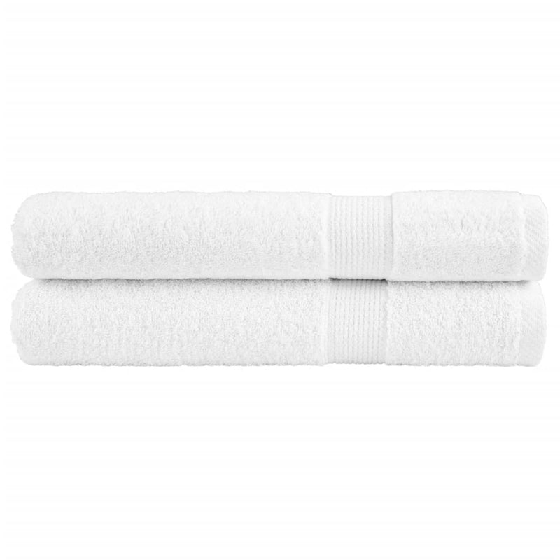 Vidaxl handdoeken solund 2 st 600 g m² 100x200 cm wit