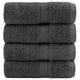 Vidaxl premium washandjes solund 4 stuks antraciet 30x30 cm 600 g m²