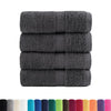 Vidaxl premium washandjes solund 4 stuks antraciet 30x30 cm 600 g m²