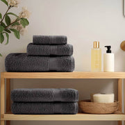 Vidaxl premium washandjes solund 50 stuks antraciet 30x30cm 600 g m² - afbeelding 3