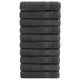 Vidaxl handdoeken solund 10 st 600 g m² 50x100 cm antracietkleur