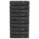 Vidaxl badhanddoeken solund 10 st 600 g m² 70x140 cm antraciet