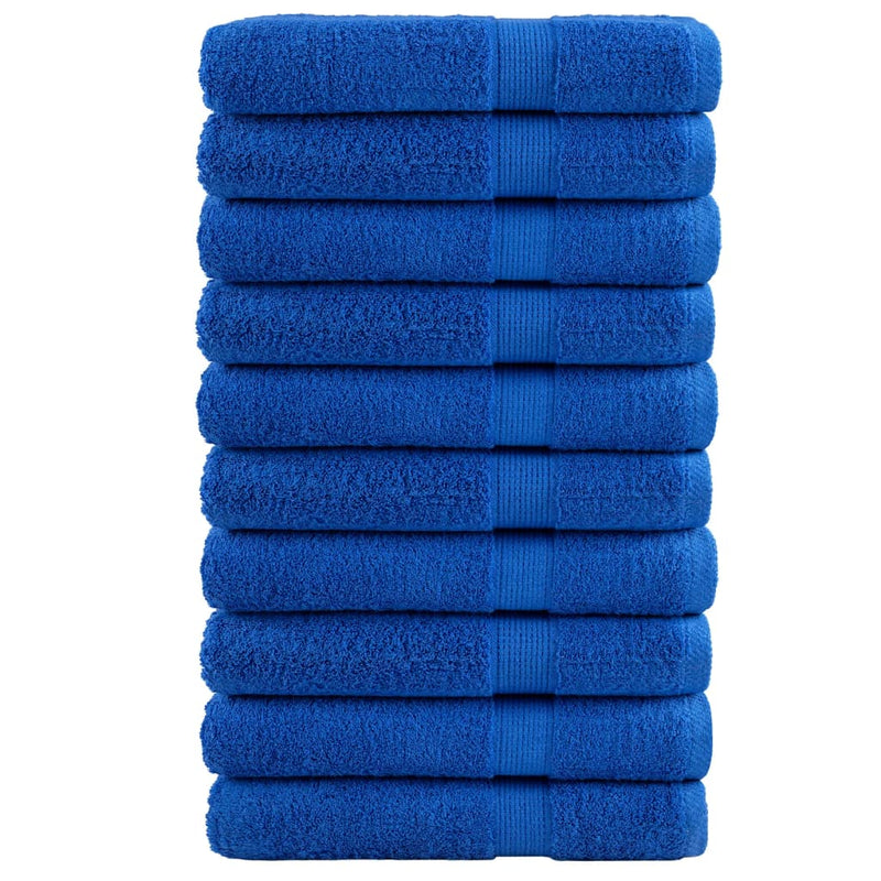 Vidaxl saunadoeken solund 10 st 600 g m² 80x200 cm blauw