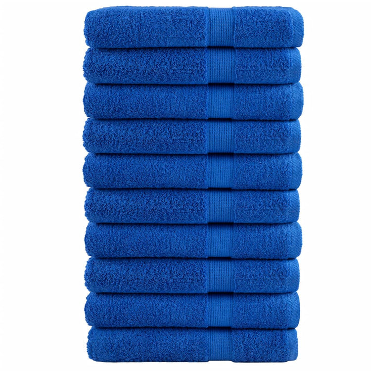 Vidaxl handdoeken solund 10 st 600 g m² 100x200 cm blauw