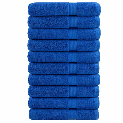 Vidaxl handdoeken solund 10 st 600 g m² 100x200 cm blauw